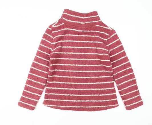 Weird Fish Women's Pink Striped Pullover Sweater Size 10