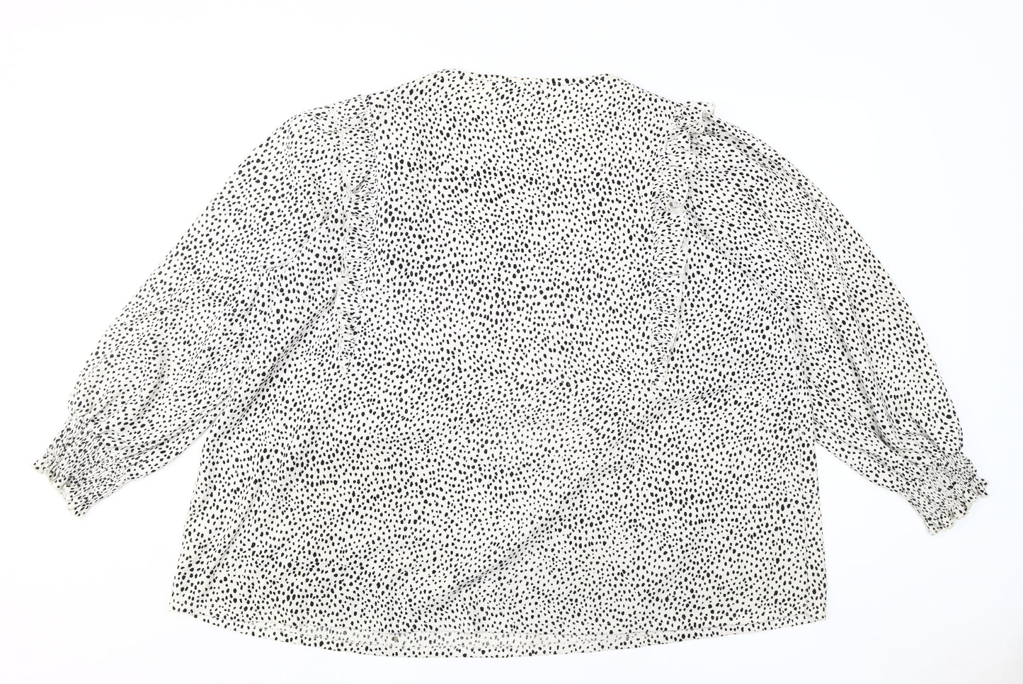 Next Women's Plus White Animal Print Blouse
