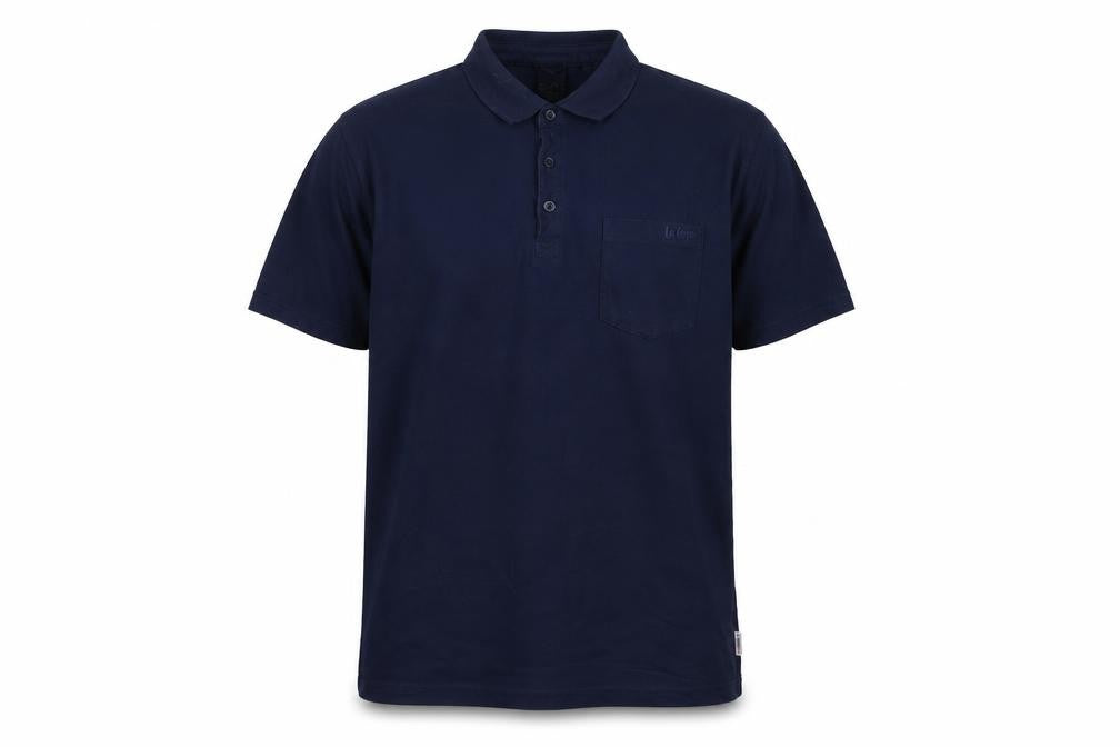 Lee Cooper Men's Blue XL Polo Shirt, Short Sleeve, Casual