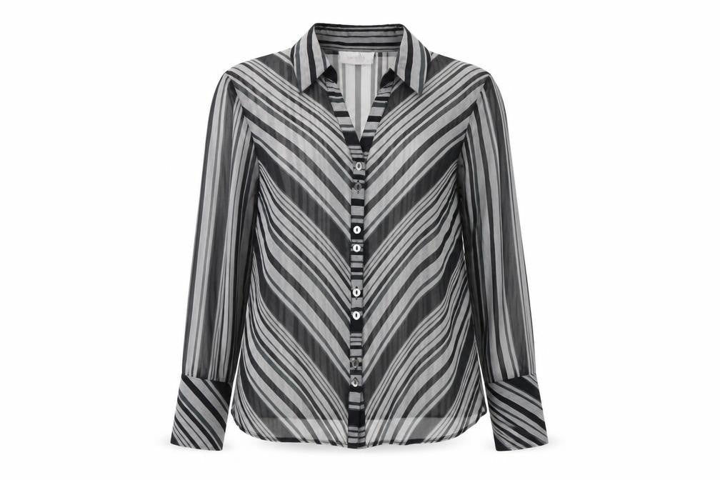 Wallis Petite Women's Multicoloured Striped Button-Up Shirt, Size 14