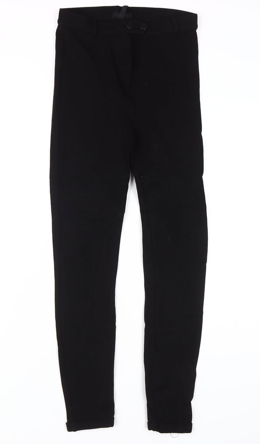 Topshop Women's Black Skinny Jegging in Size 10