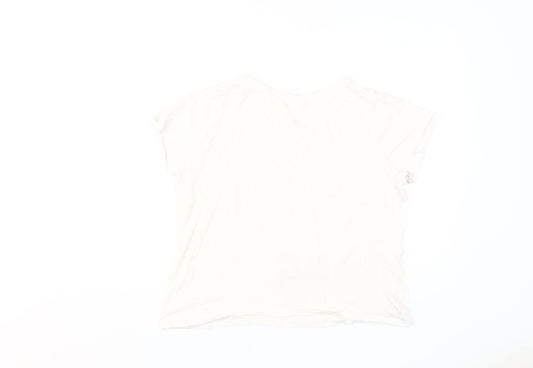 Disney Women's Ivory Eeyore Pyjama Top Size 10