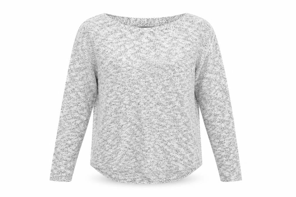 Womens UK 2XS Slim Banana Republic Grey Pullover Tight-Knit
