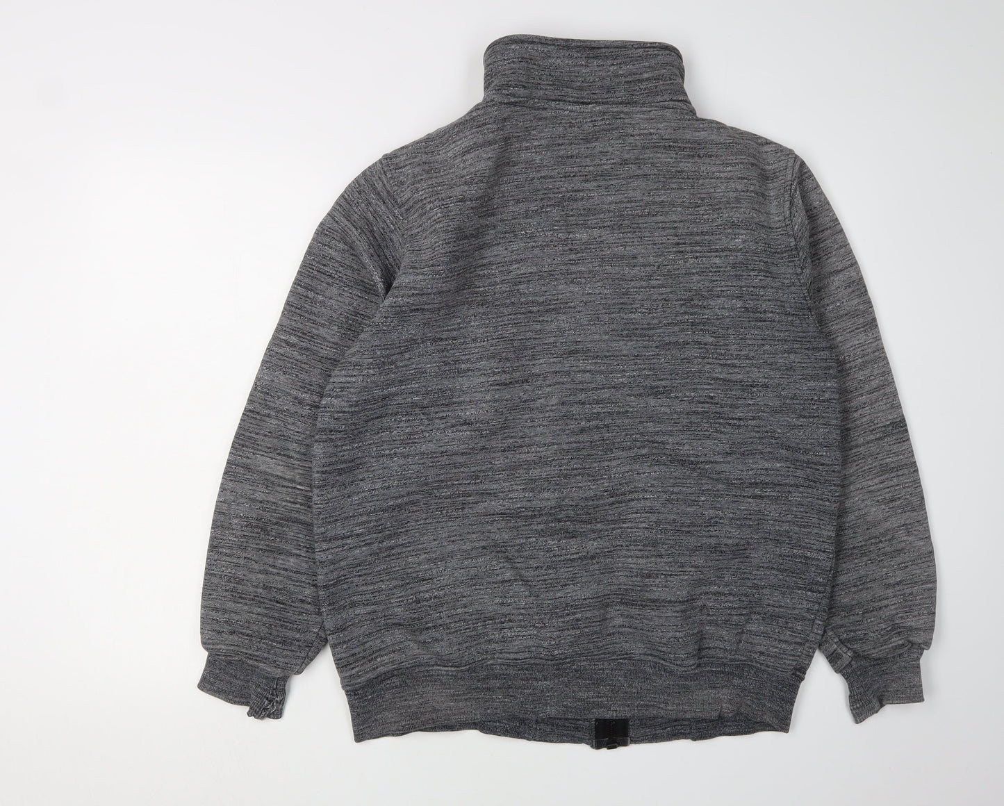Superdry Men's Grey Knit Jacket L - Full Zip Casual