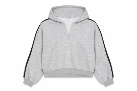 PrettyLittleThing Women's Grey Pullover Hoodie M