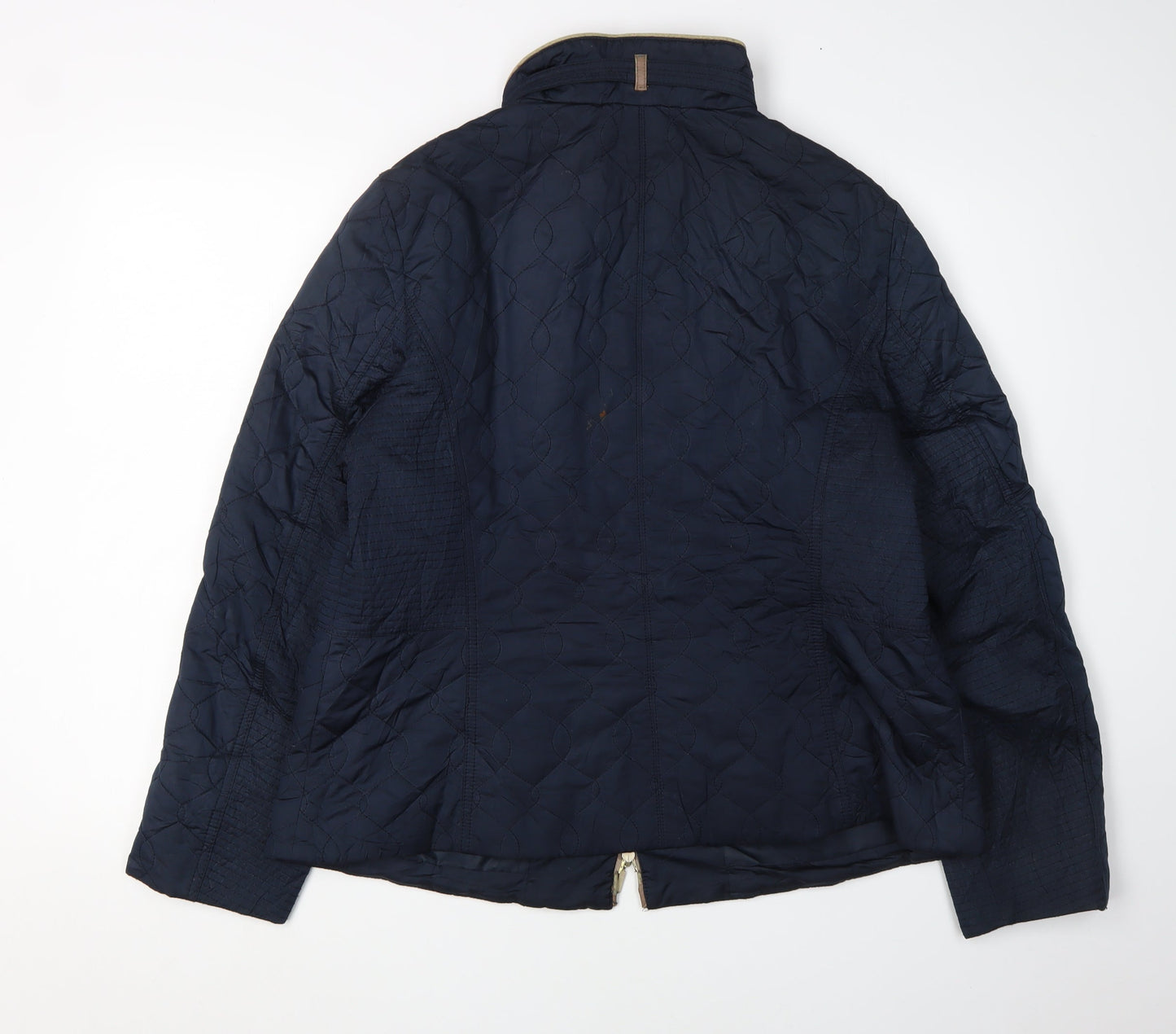 Gerry Weber Women's Blue Quilted Jacket Size 16 Casual