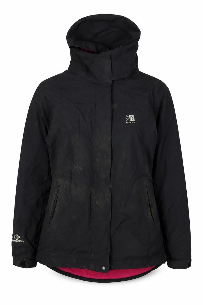 Womens UK Size 10 Regular Karrimor Black Nylon Jacket