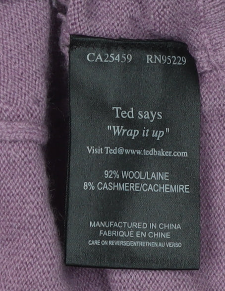 Ted Baker Women’s Purple Shrug Size 10, Wool Cashmere
