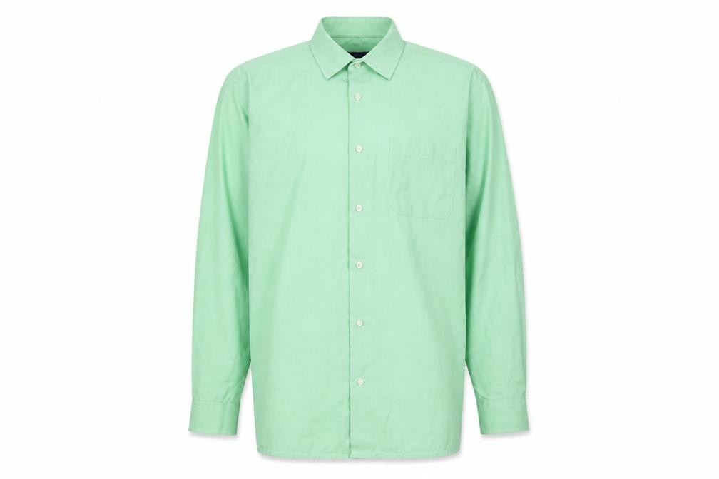 Peter England Men's Green Button-Up Shirt 46