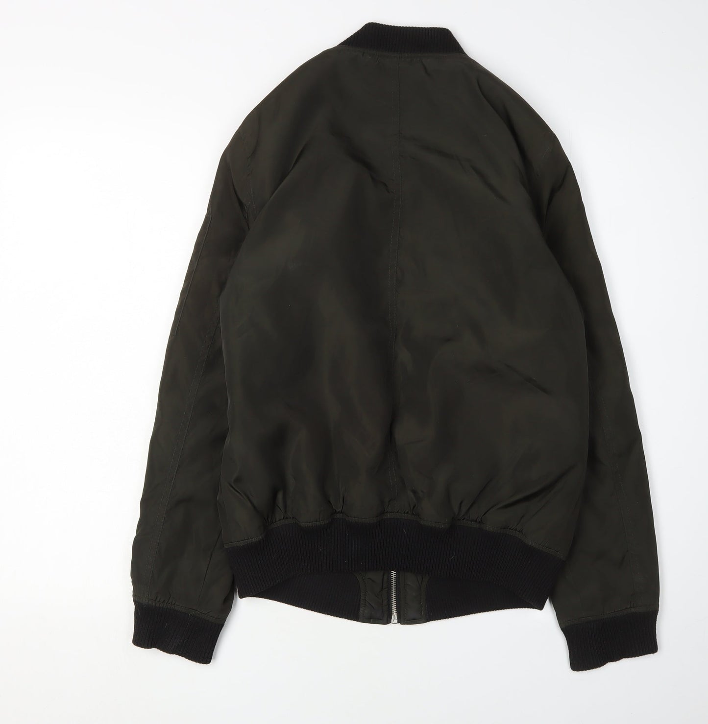 New Look Women’s Green Bomber Jacket, Size 10