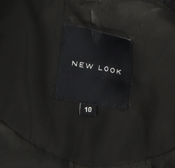 New Look Women’s Green Bomber Jacket, Size 10