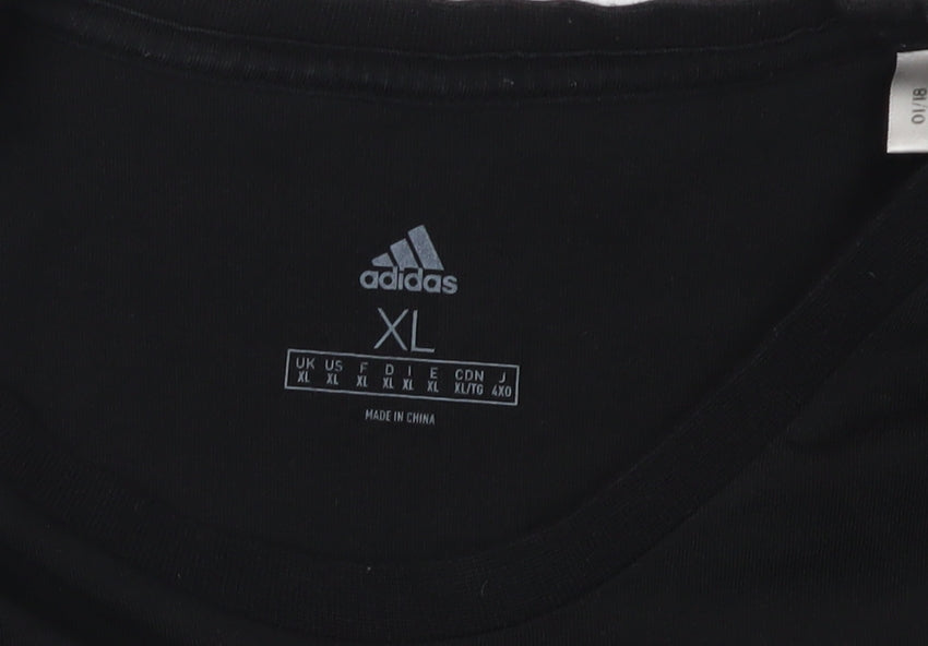 Adidas Men's Black XL Graphic Print T-Shirt