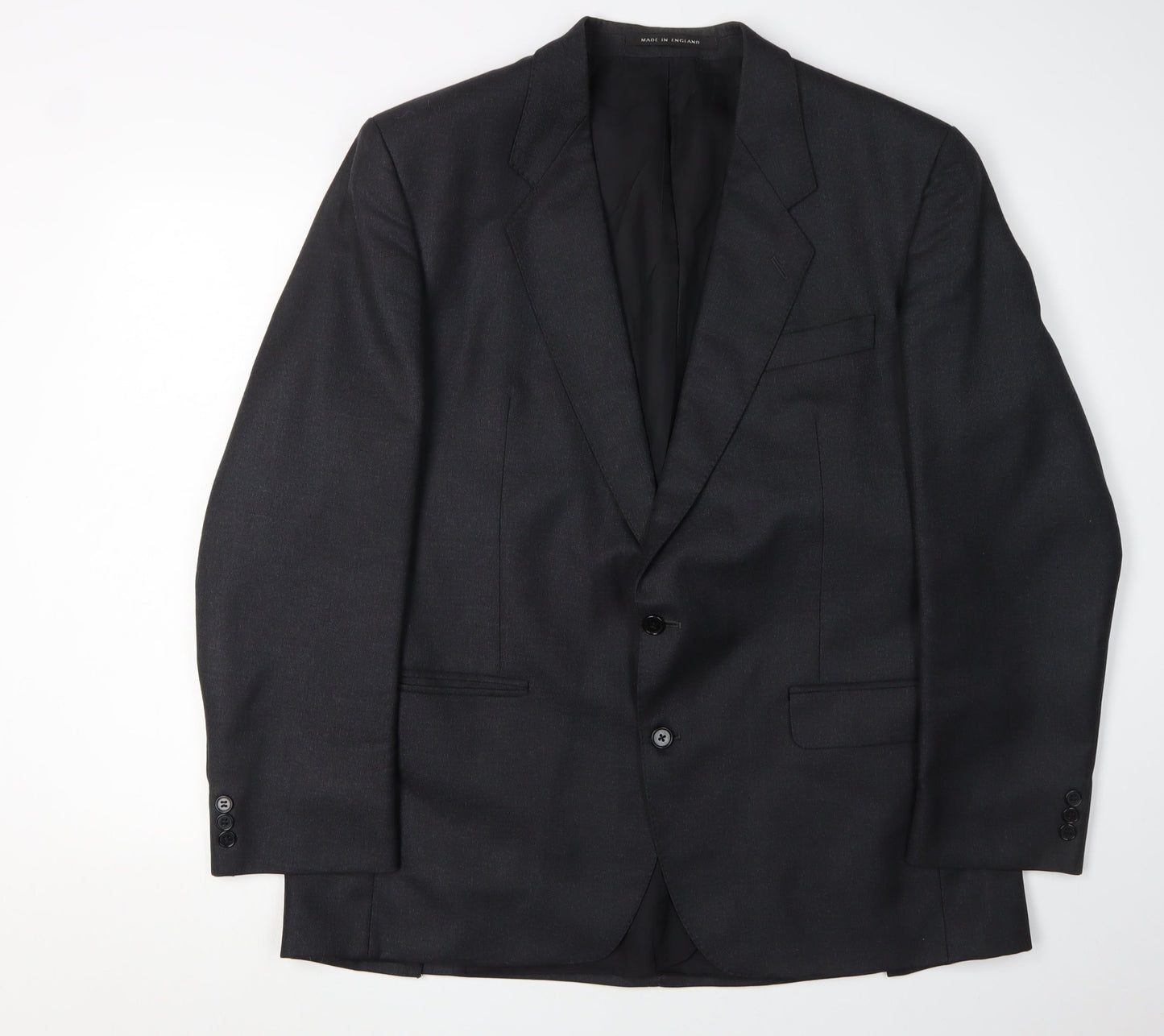 Dunn & Co Men's Black Wool Blazer Size 44R