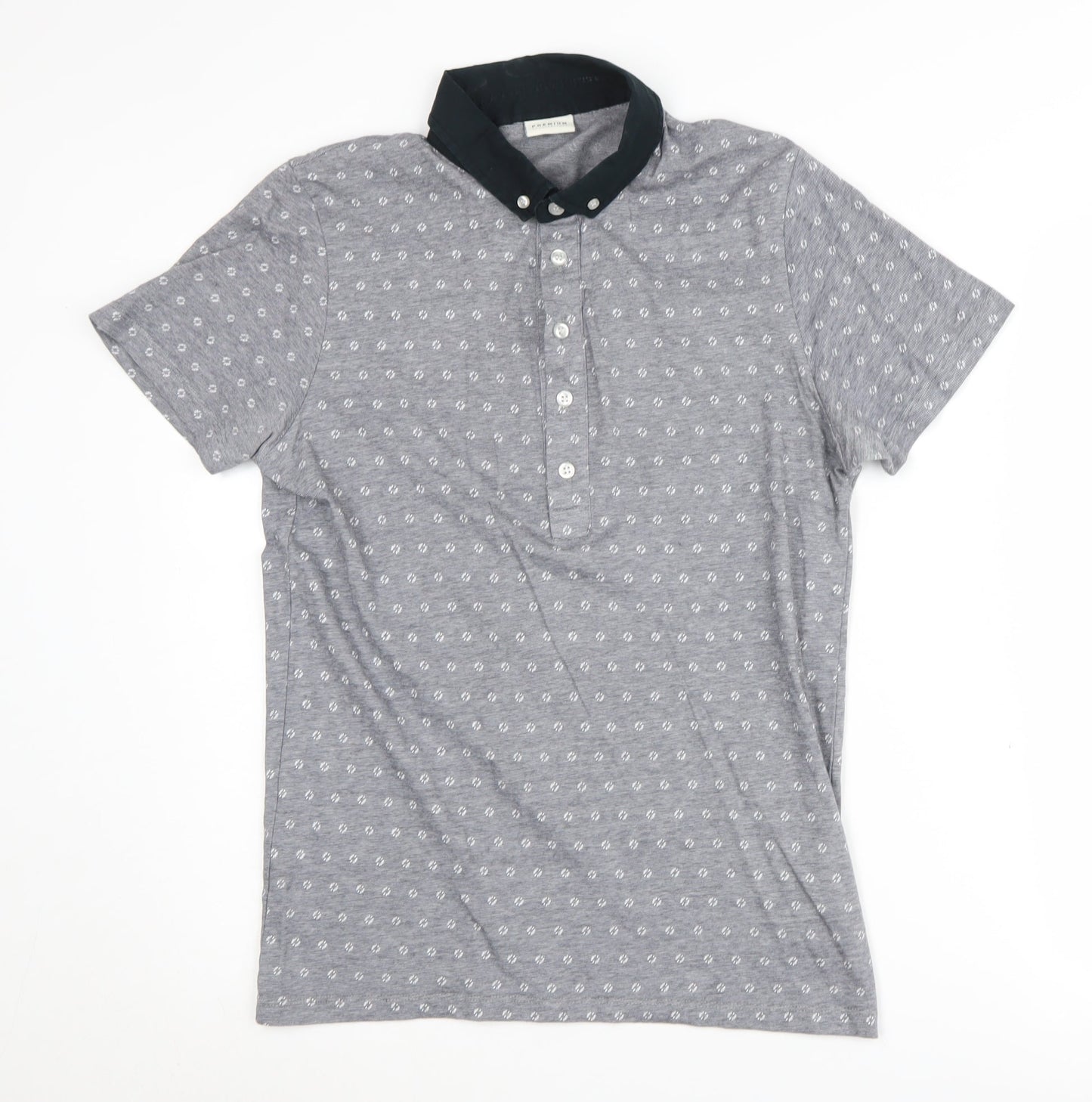 Premium by Jack & Jones Men's Grey Polo Shirt M