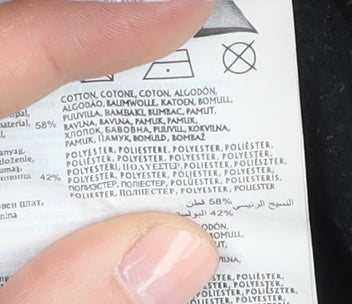 Champion Girls Black Sweatshirt 11Y, Tunic Style, Logo Detail