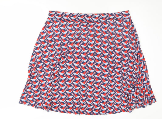White Stuff Women's Multicoloured A-Line Skirt Size 12