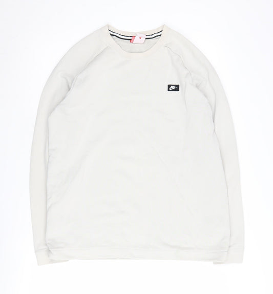 Nike Women's White Pullover Sweatshirt Size L