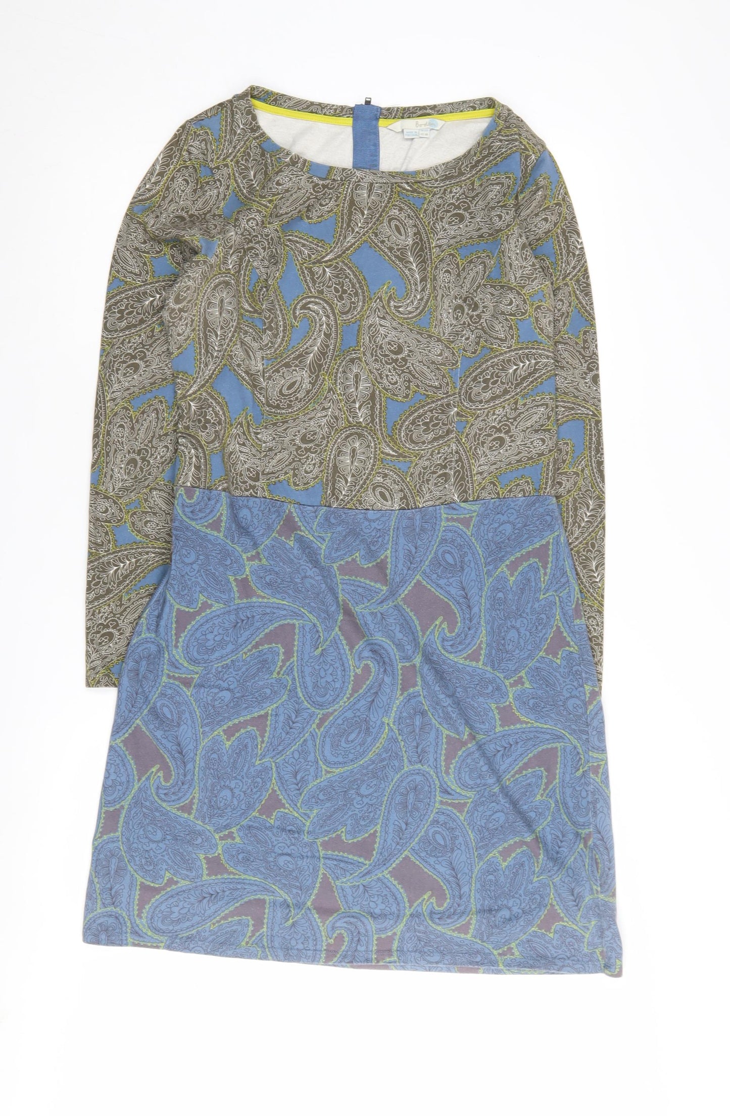 Boden Women's Multicoloured Paisley Shift Dress Size 12