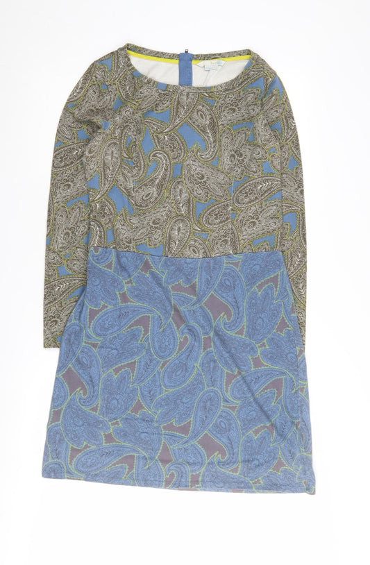 Boden Women's Multicoloured Paisley Shift Dress Size 12