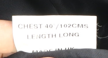 Daniel Hechter Men's Black Blazer Jacket 40L