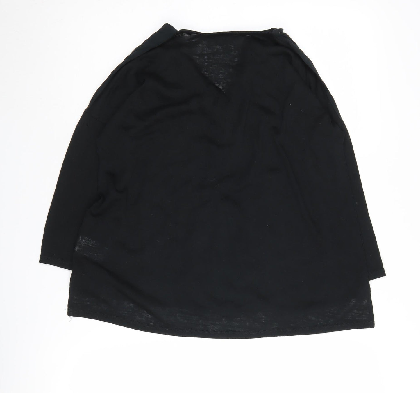 White Stuff Women's Black Blouse Size 8 - Casual 3/4 Sleeve