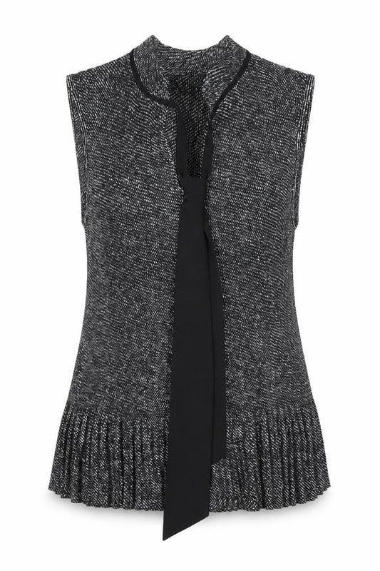 Womens UK Size 6 DKNY Black Polyester Blouse