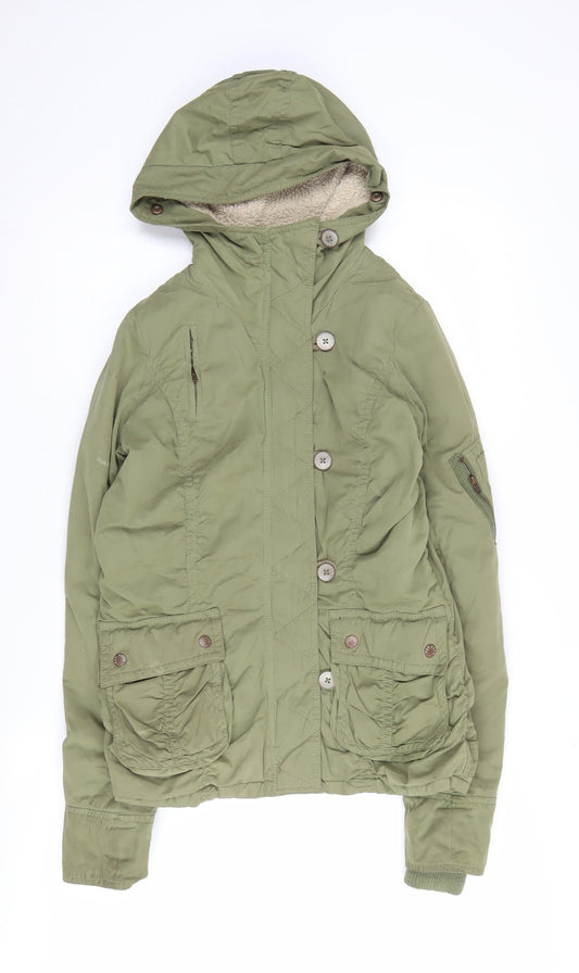 Fat Face Women's Green Parka Jacket Size 8