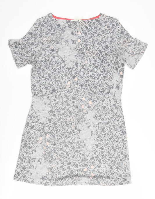 White Stuff Women's Grey Floral Dress Size 10