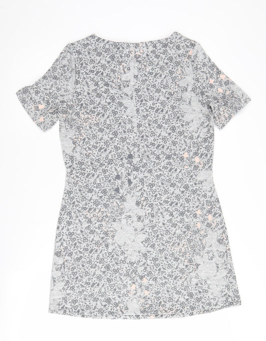 White Stuff Women's Grey Floral Dress Size 10