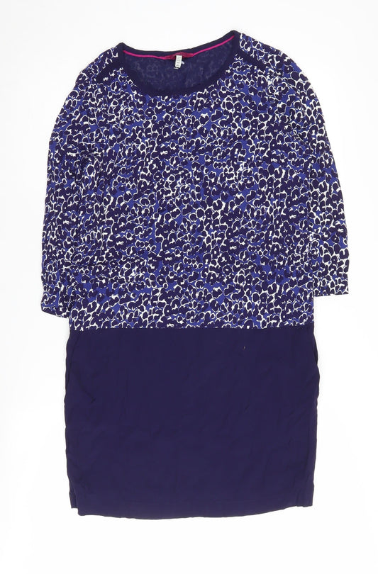 Joules Women's Multicoloured Animal Print Shift Dress, Size 8