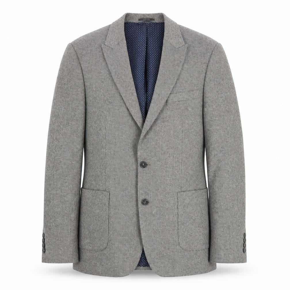 Marks and Spencer Men's Grey 42L Herringbone Blazer