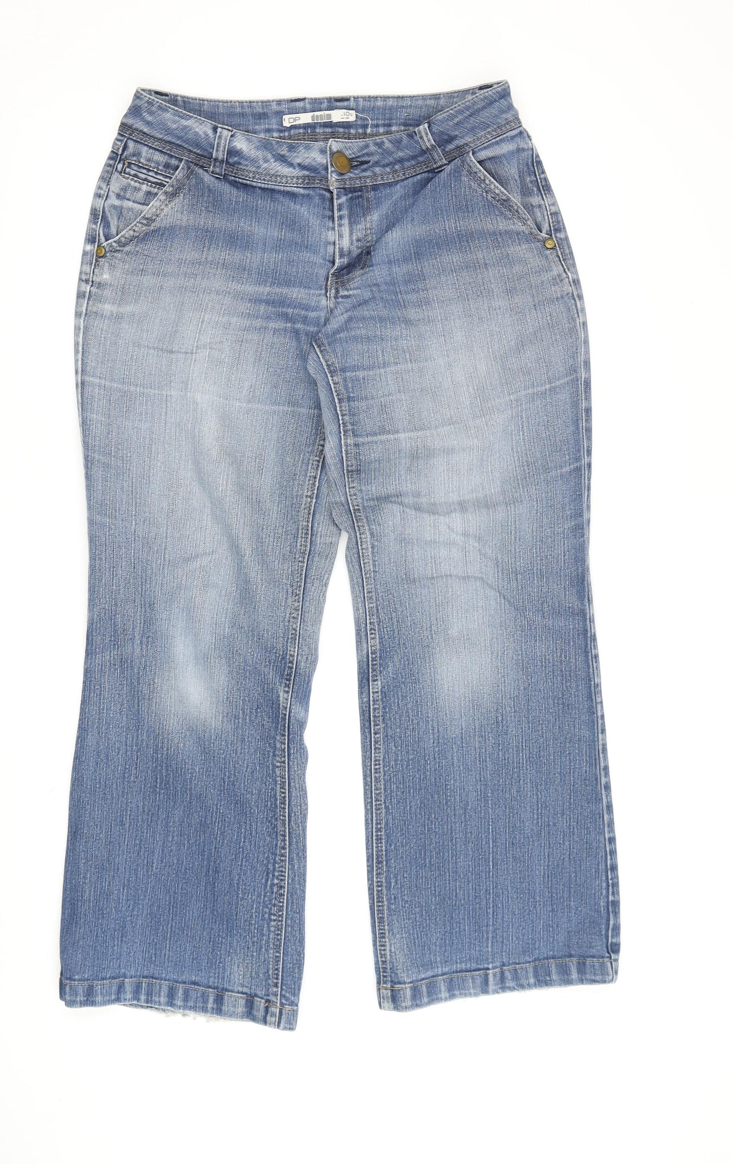 DP Women's Blue Flared Jeans Size 10