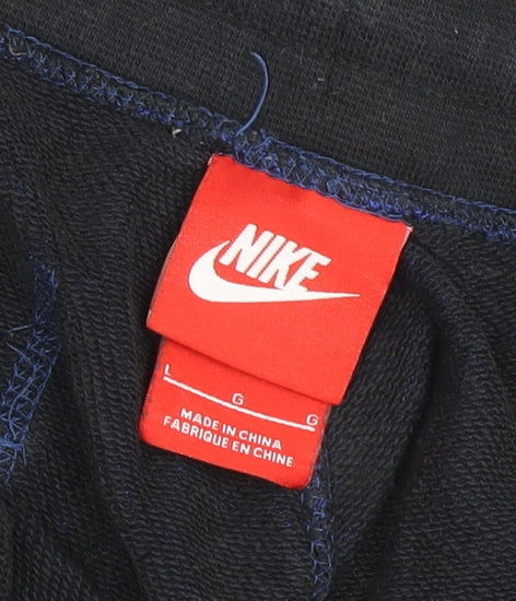 Nike Men's Blue Jogger Trousers, Size L, Relaxed Fit