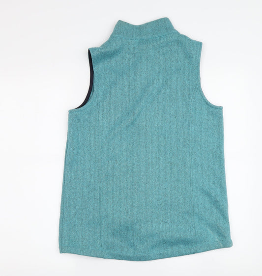 Lands' End Women's Green Wool Waistcoat, M