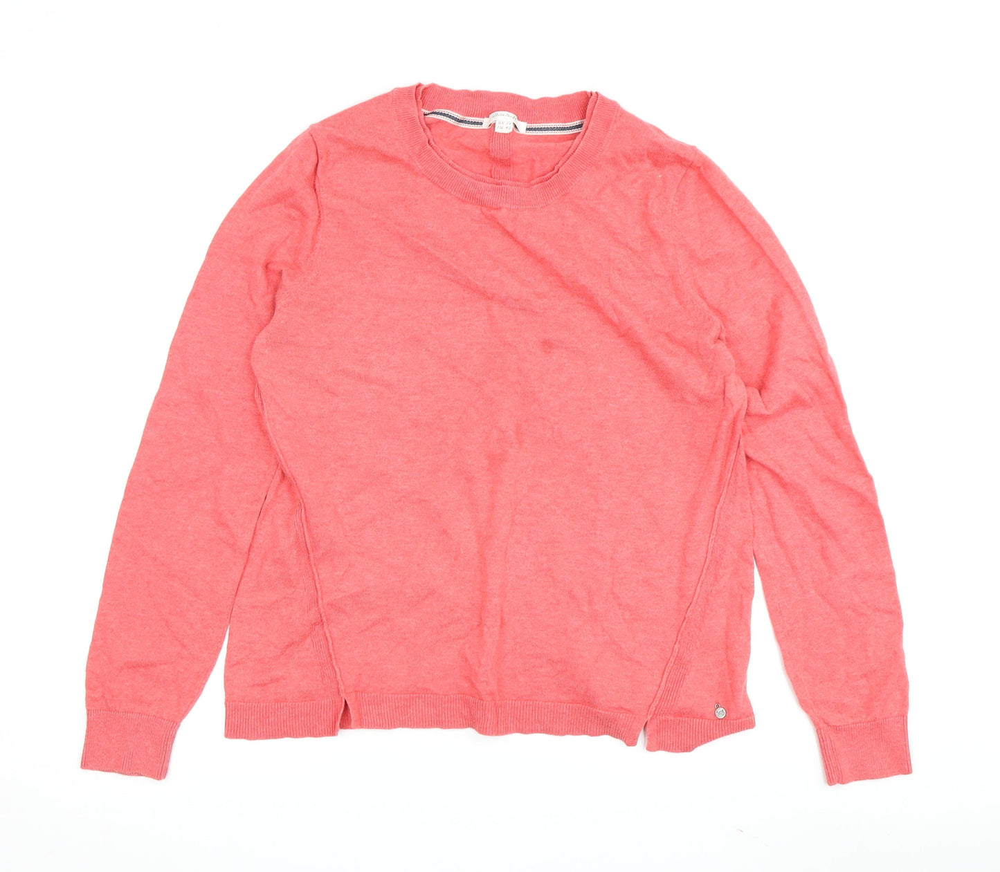 White Stuff Women's Pink Merino Wool Pullover, Size 14