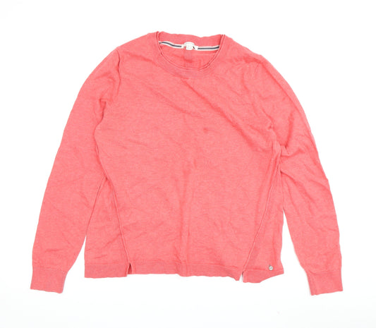 White Stuff Women's Pink Merino Wool Pullover, Size 14