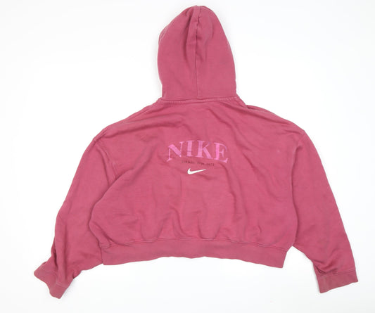 Nike Women's Red Full Zip Hoodie XL