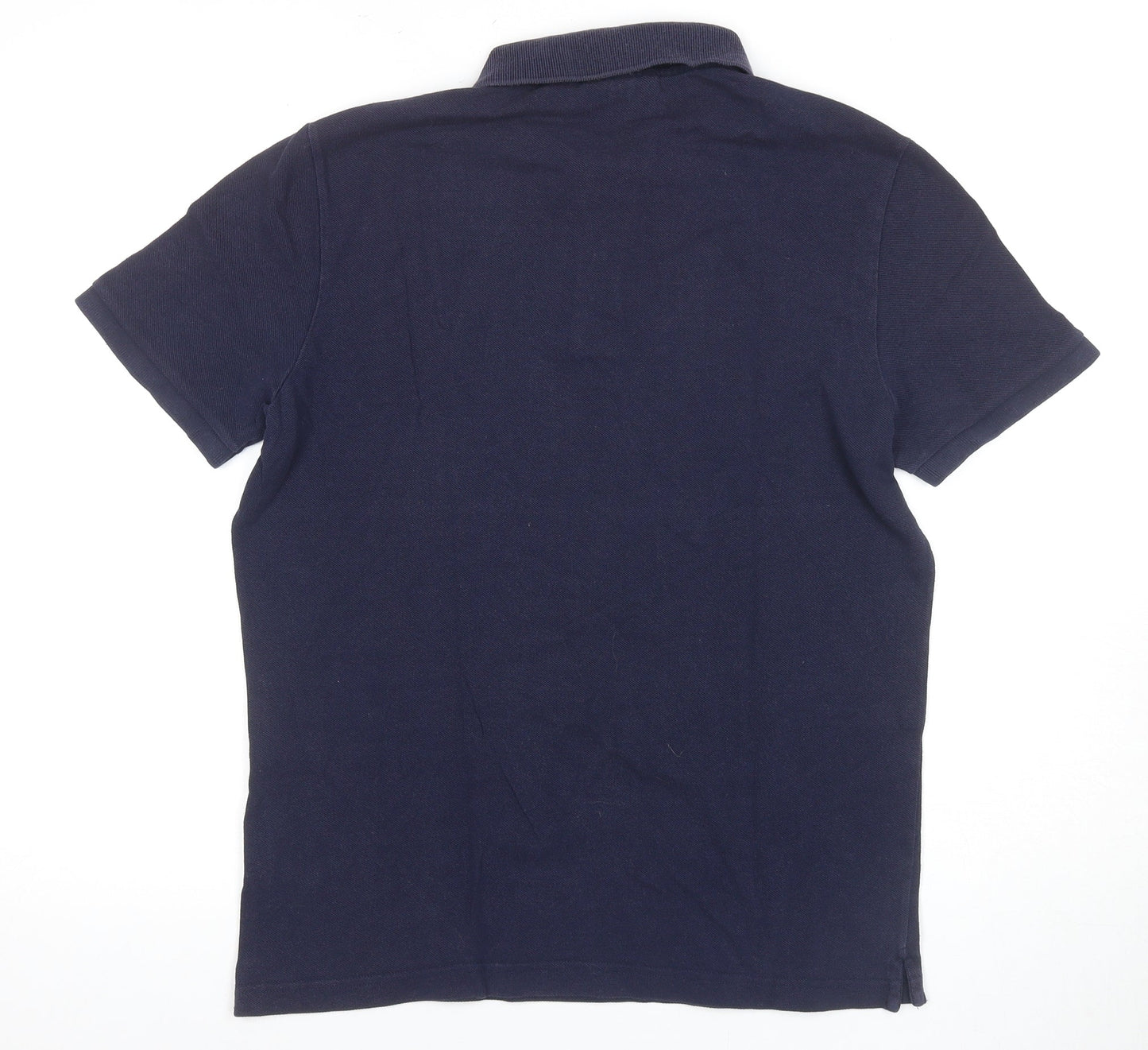 Lacoste Men's Blue Slim Fit Cotton Polo Shirt L