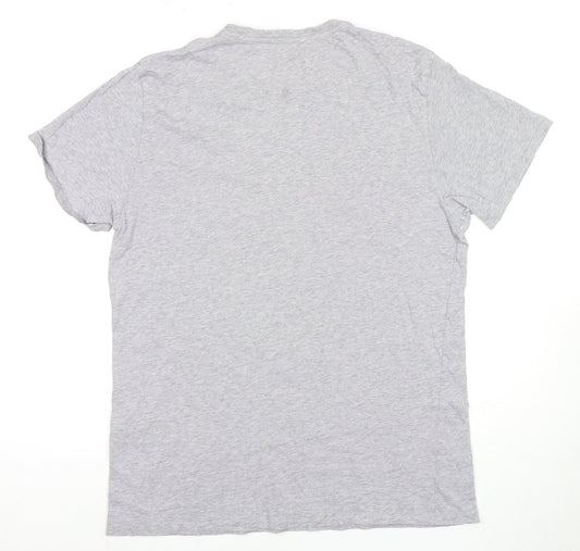 Levi's Men's Grey Logo T-Shirt, Size L, Short Sleeve