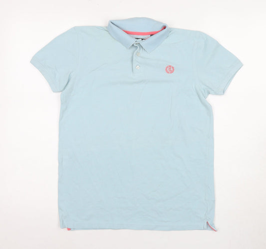 Henri Lloyd Boys Blue Polo Shirt 14-15 Years Casual Logo