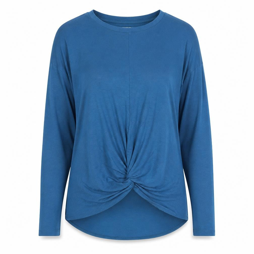 Womens UK Size XS LOFT Blue Modal Blend T-Shirt