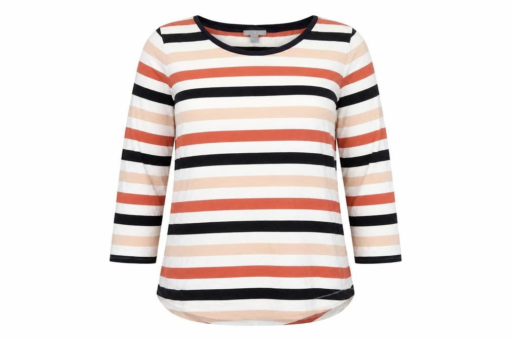 COS Women's Multicoloured Striped T-Shirt, Size 12