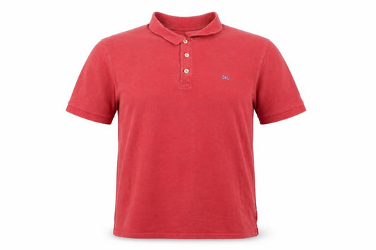SOLID Men's Red XL Polo Shirt - Short Sleeve Casual