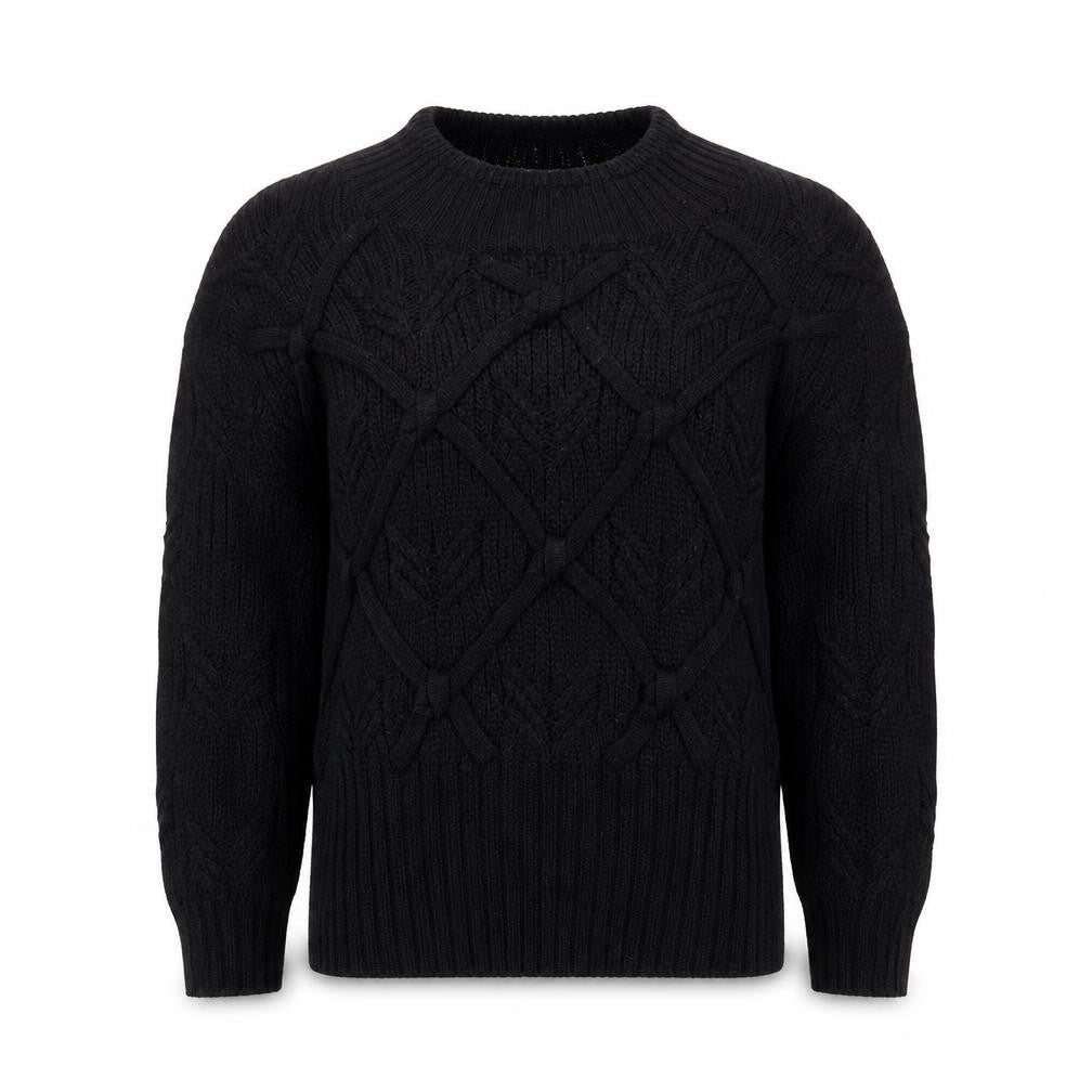 Gottfried and Paul Women's Black Knit Jumper Medium