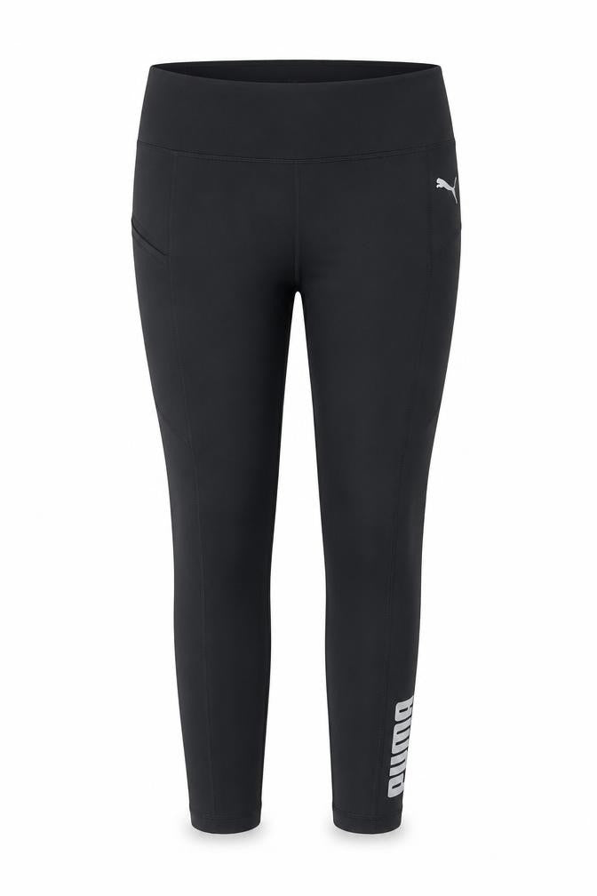 Front view of Puma Women's Black Leggings L for Running & Training