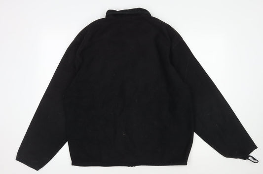 GAP Men's Black Fleece Jacket, M, Full Zip Casual Wear