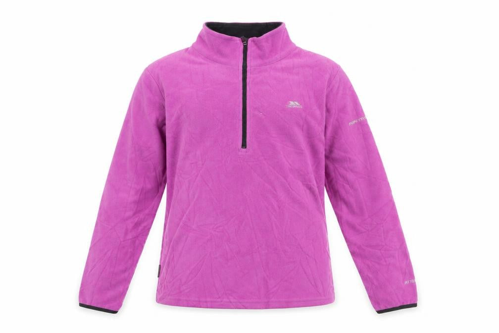 Trespass Girls Pink Fleece Pullover Sweatshirt - Size 12 Years