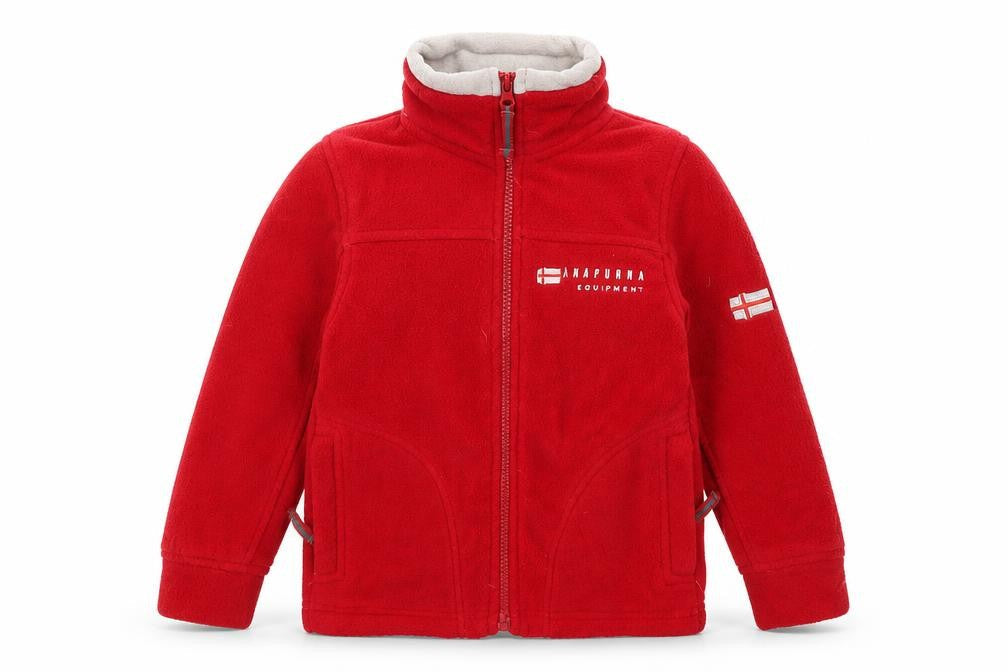 Anapurna Unisex Kids Red Fleece Jacket Size 4