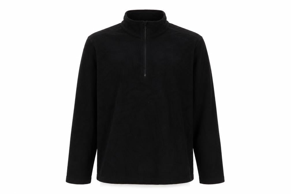 Decathlon Men's Black Basic Fleece Jacket 1/2 Zip L