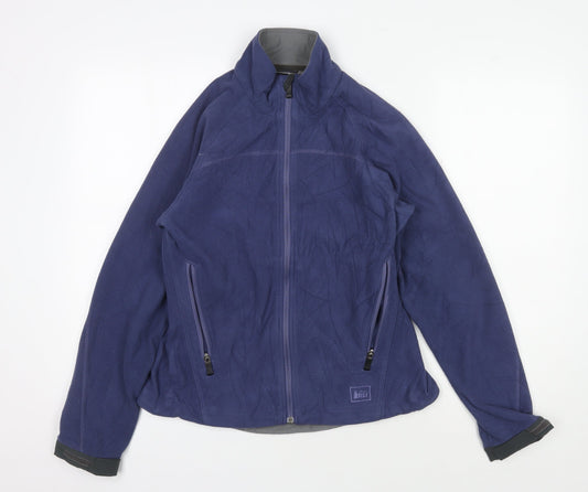 REI Women's Blue Full Zip Basic Jacket, M, Casual, Outdoor